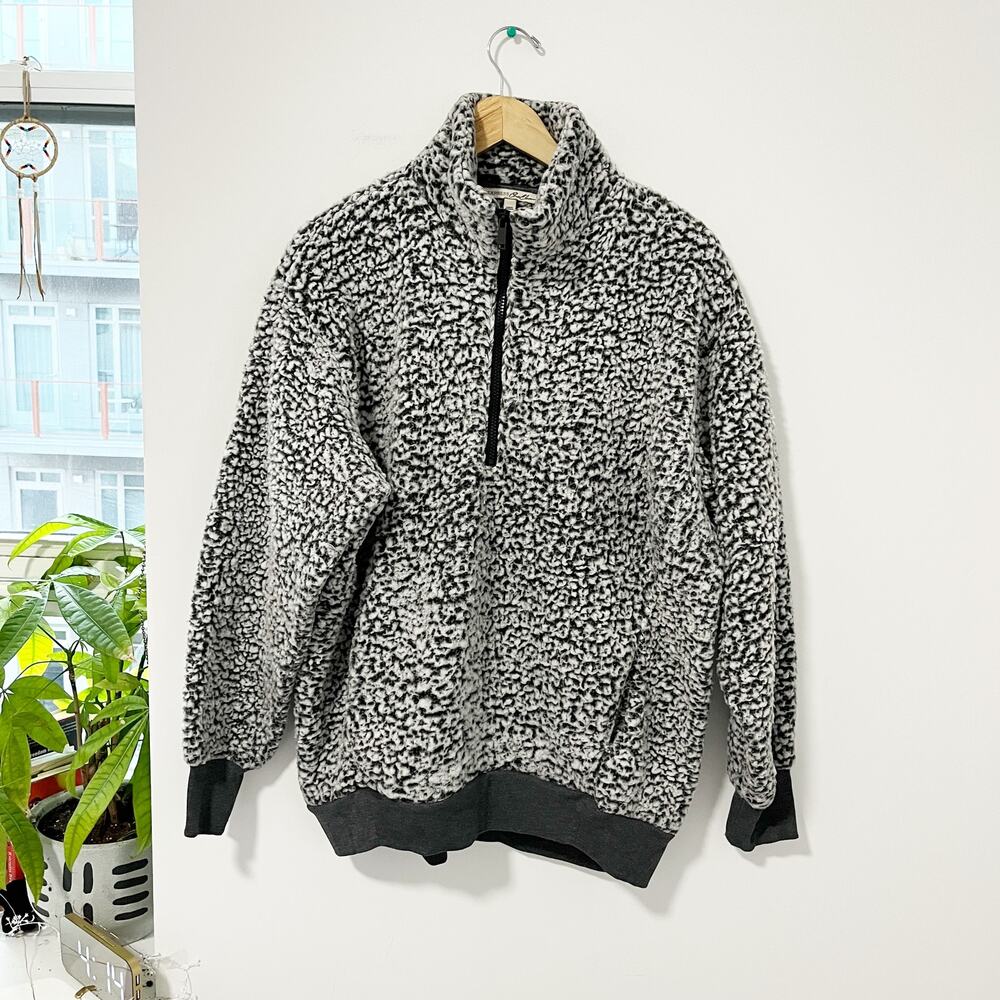 Express Brown Sherpa Sweatshirt Size Medium